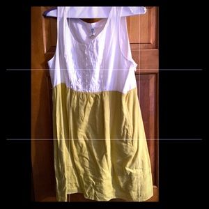 A sleeveless and flowy sundress